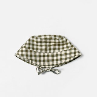 <img class='new_mark_img1' src='https://img.shop-pro.jp/img/new/icons7.gif' style='border:none;display:inline;margin:0px;padding:0px;width:auto;' />organic zoo | Olive Gingham Bucket Sun Hat | 0-12m〜3-4y