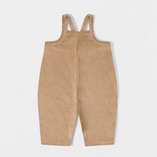 organic zoo | Gold Terry Cropped Dungarees | 1-2y〜3-4y
