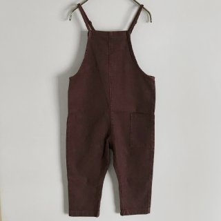 <img class='new_mark_img1' src='https://img.shop-pro.jp/img/new/icons7.gif' style='border:none;display:inline;margin:0px;padding:0px;width:auto;' />Phil&Phae | Twill loose dungarees / dark umber | 2y〜5y