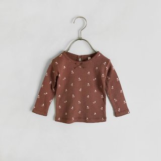 <img class='new_mark_img1' src='https://img.shop-pro.jp/img/new/icons7.gif' style='border:none;display:inline;margin:0px;padding:0px;width:auto;' />QUINCY MAE | POINTELLE LONG SLEEVE | PLUM FLEUR |  6-12m〜18-24m