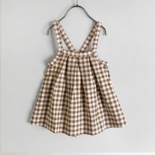 【organic zoo】 Gingham Tribe Skirt 1-2y