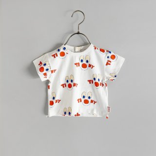 <img class='new_mark_img1' src='https://img.shop-pro.jp/img/new/icons7.gif' style='border:none;display:inline;margin:0px;padding:0px;width:auto;' />TINYCOTTONS | CLOWNS BABY TEE | off-white | 9m〜18m