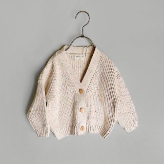 <img class='new_mark_img1' src='https://img.shop-pro.jp/img/new/icons7.gif' style='border:none;display:inline;margin:0px;padding:0px;width:auto;' />HUNTER+ROSE | FLECKED AVERY CARDIGAN | 6-12m4-5y