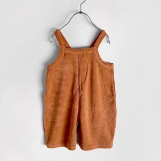 <img class='new_mark_img1' src='https://img.shop-pro.jp/img/new/icons7.gif' style='border:none;display:inline;margin:0px;padding:0px;width:auto;' />organic zoo | Terracotta Terry Cropped Dungarees | 1-2yΤ