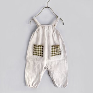 <img class='new_mark_img1' src='https://img.shop-pro.jp/img/new/icons7.gif' style='border:none;display:inline;margin:0px;padding:0px;width:auto;' />organic zoo | Ceramic White Artisan Jumpsuit | 6-12mΤ