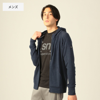 <img class='new_mark_img1' src='https://img.shop-pro.jp/img/new/icons5.gif' style='border:none;display:inline;margin:0px;padding:0px;width:auto;' />M ESSENTIAL ZIP HOODIE メンズ 長袖 スエット エッセンシャル・ジップフーディ SNM013960 ｜ [sn] sn super.natural スーパーナチュラル