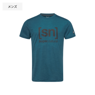 Essential I.D. LOGO Tee メンズ ロゴTシャツ 半袖 SNM005240 ｜ [sn] sn super.natural スーパーナチュラル