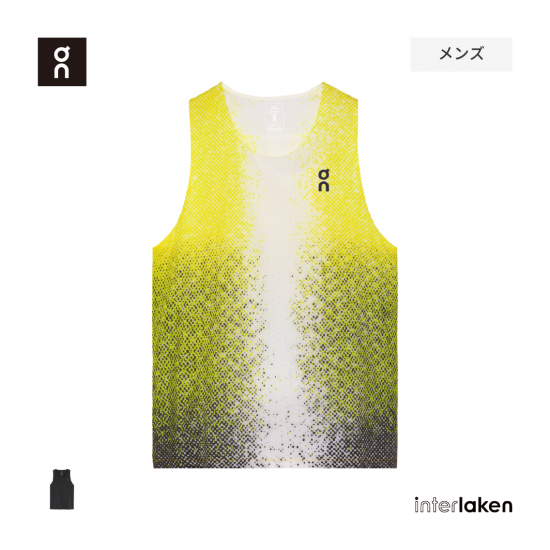 on レースシングレット S メンズ Race Singlet | イエロー | On 日本
