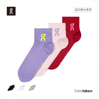 On | Logo Sock Mid 3P