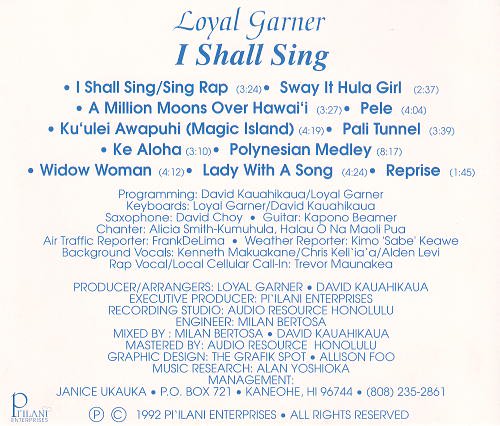Loyal Garner/I Shall Sing - Jay Hawaiian Music