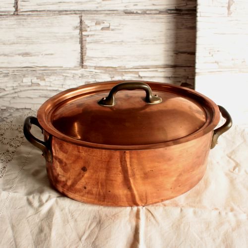 アンティツク銅鍋 - 雑貨