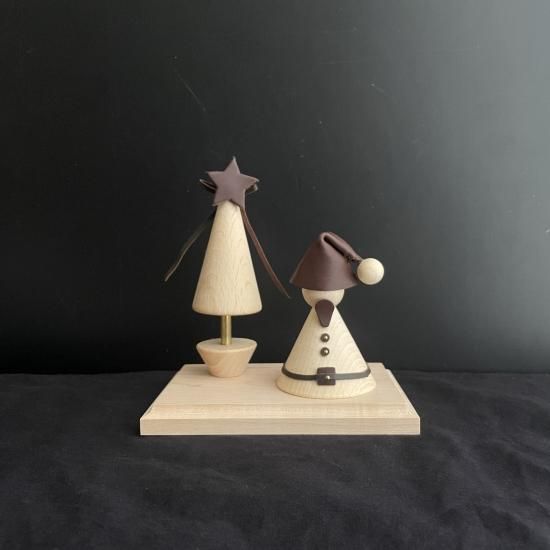 christmas objet  [ santa ] chocolate brown