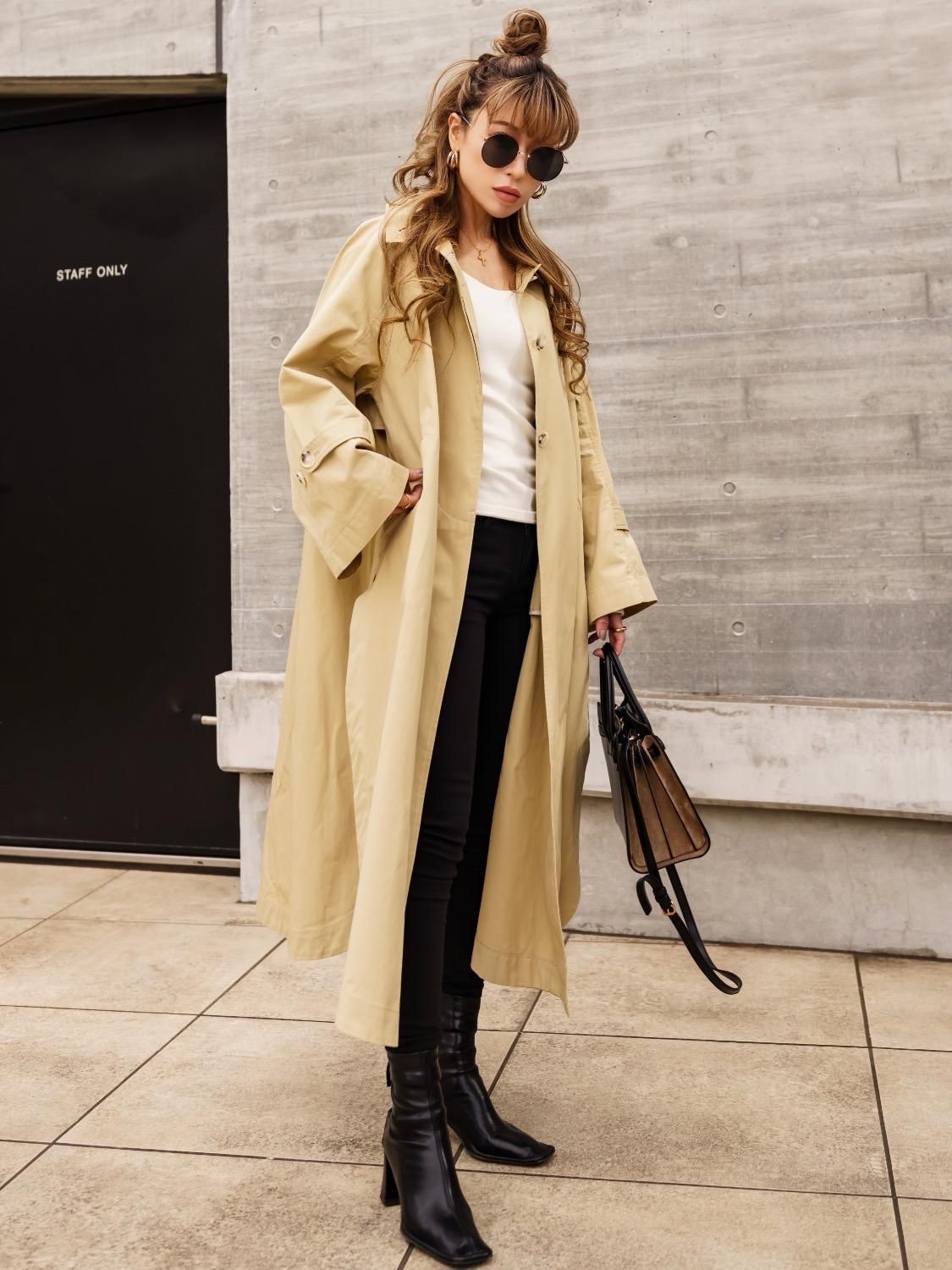バックドロスト トレンチ Coat - GlamLips