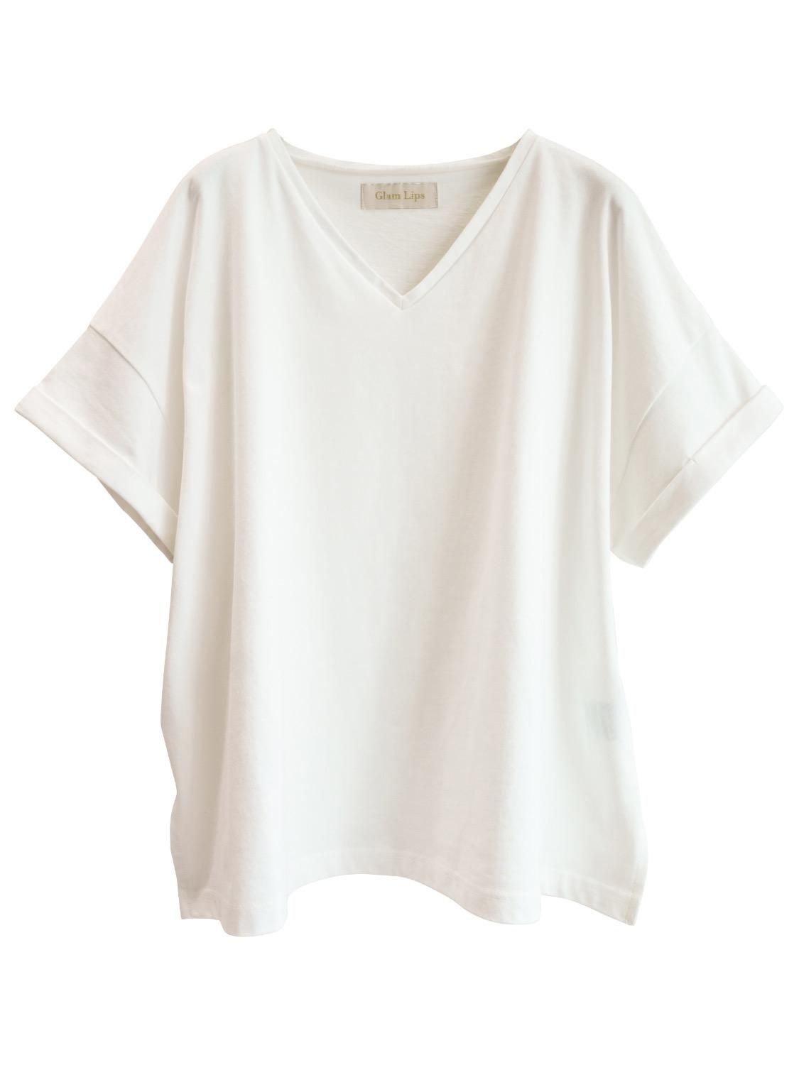 Roll-up オーバー Tシャツ - GlamLips