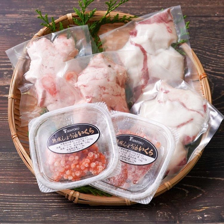 初売りセール マグロ・カンパチ・イクラ3種丼 津曲 | 3人前×2食セットの通販 刺身