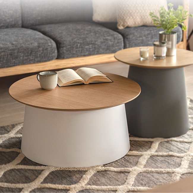 円形テーブルダイニングテーブル　センターテーブル　机　天然木　木製テーブル　ラウンドテーブル