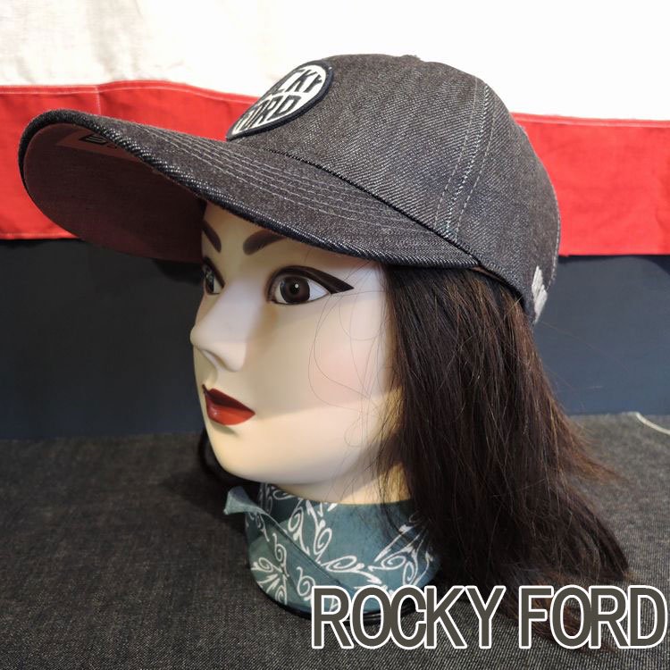 UESデニムキャップ ROCKY F. ネイビー 82DC2