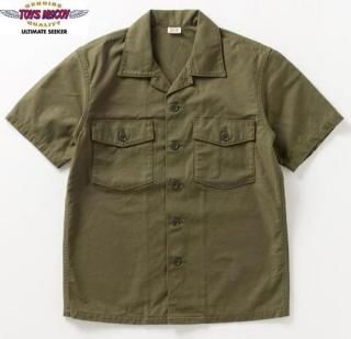 ȥޥå TOYS McCOY TMS2505 SHIRT,MAN'S COTTON SATEEN,OG107 SHORT SLEEVE ߥ꥿꡼ġȾµ