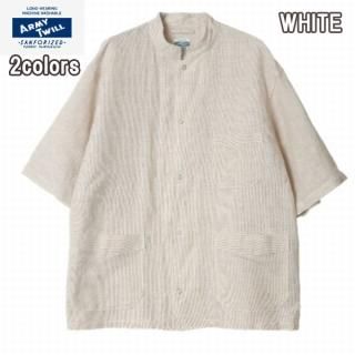 ߡĥ ARMY TWILL AM-2317007 Stripe Cotton/Linen Sleeping H/S Shirt꡼ԥ󥰥ġͥ󡡥ߥ꥿꡼