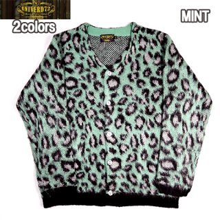 ҥ塼ȥ ˥С72 HOUSTON UNIVERD72 22137 MOHAIR TOUCH CARDIGAN (LEOPARD) إåǥ