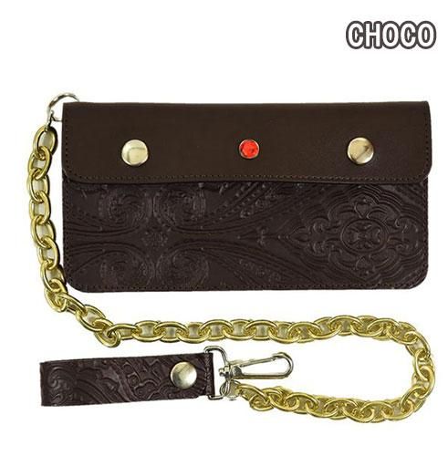 ドライボーンズ DRY BONES DWM-120 Emboss Trucker Wallet ドライボーンズ DRY BONES DWM-120 Emboss Trucker Wallet