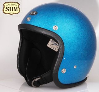 SHM LOT 504 BLUE FLAKE HELMET フレーク塗装 ブルーフレーク　ヘルメット　バイク　bike