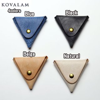 С KOVALAM Waxed Leather Coin Case󥱡