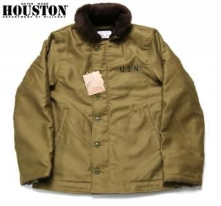 ҥ塼ȥ HOUSTON 51131 ALPACA N-1 DECK JACKET ѥǥå㥱åȡߥ꥿꡼