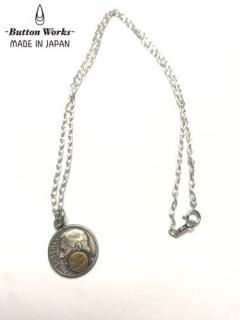 ボタンワークス BUTTON WORKS BW-0131 Roosevelt Dime Coin Necklace-Brass ルーズベルトコインネックレス