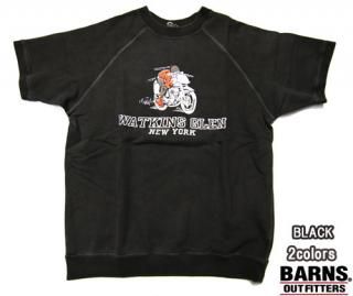 С󥺥ȥեå BARNS OUTFITTERS BR-25115 90's Half Sleeves Print Sweatshirt åȡեåץ
