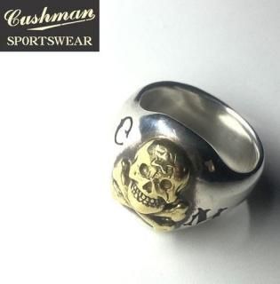 åޥ CUSHMAN 29018 SKULL&CROSS BONE SILVER RING С