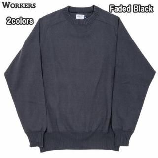  WORKERS Cotton Saddle Shoulder Sweater, åȥ󥵥ɥ륷