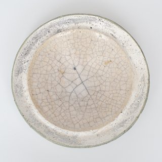 片瀬和宏　縁低8寸丸皿-25　φ23.5cm H3.5cm