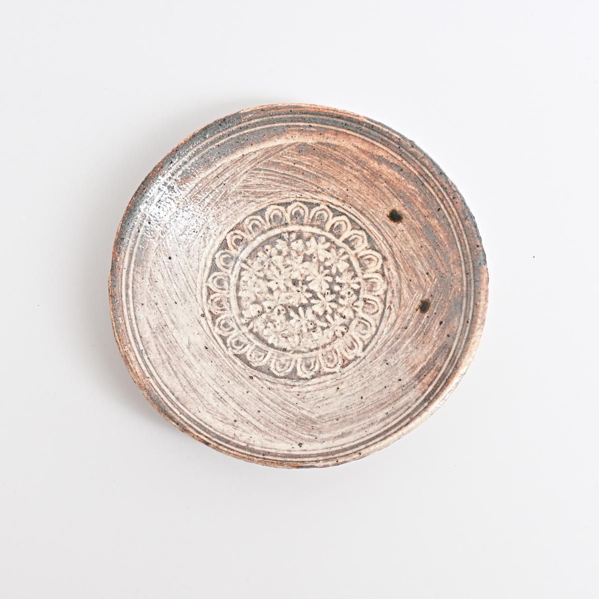 田中孝太 三島印花4.5寸皿 φ14cm H3cm｜ 百福オンラインショップ