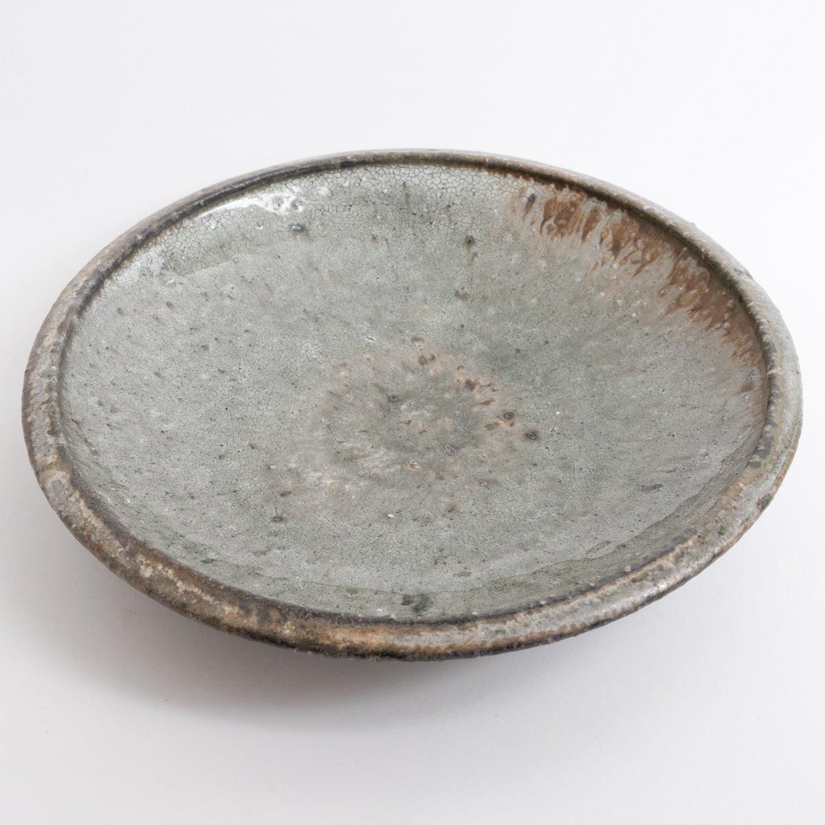 八田亨 白掛石皿 φ27cm H5cm ｜ 百福オンラインショップ