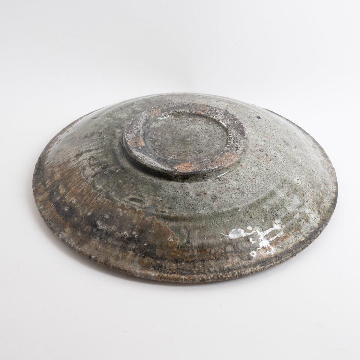 八田亨 白掛石皿 φ27cm H5cm ｜ 百福オンラインショップ