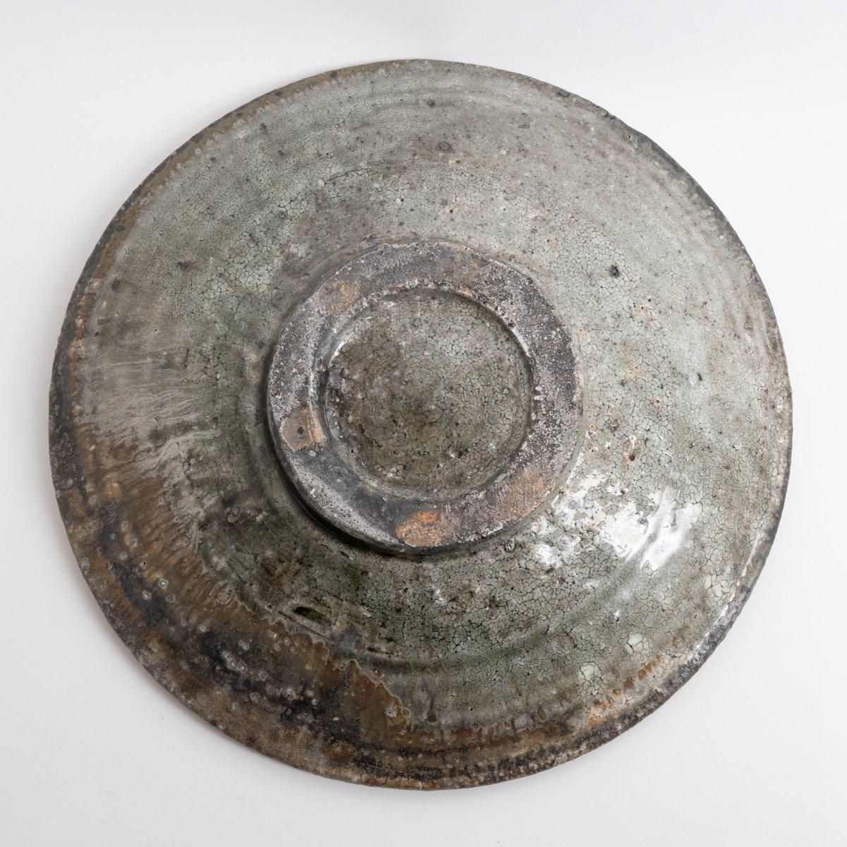 八田亨 白掛石皿 φ27cm H5cm ｜ 百福オンラインショップ