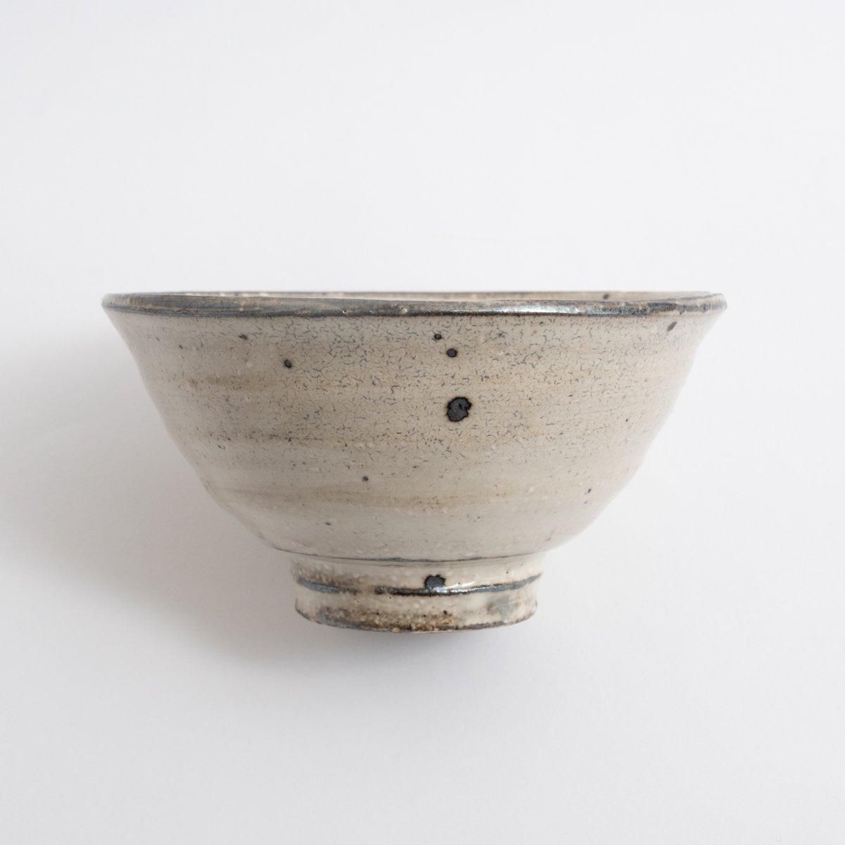 増田勉 粉引飯碗 (素焼あり)｜ 百福オンラインショップ