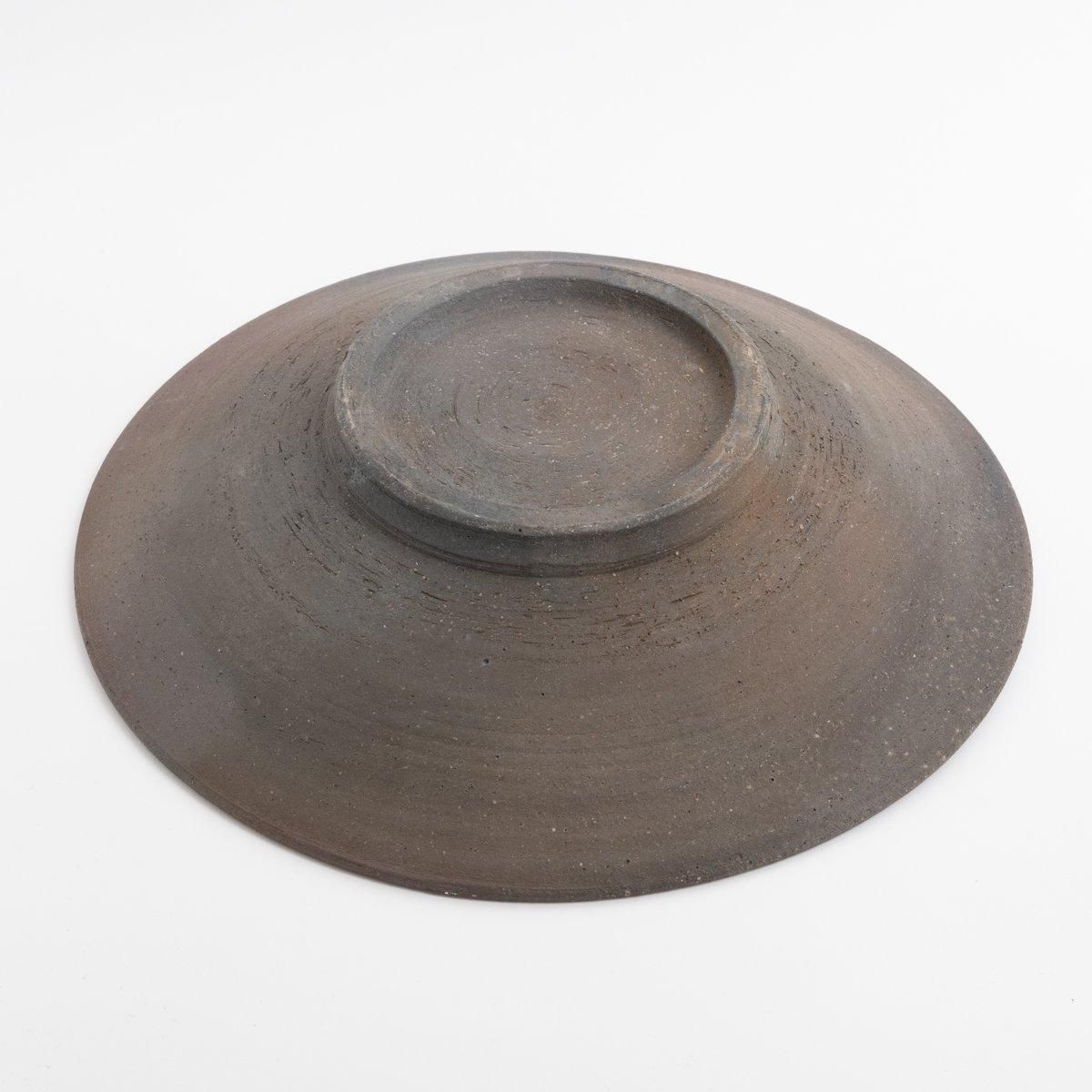 松村英治 大皿 焼き締め 松村英治 焼締8寸皿 B | 百福オンラインショップ