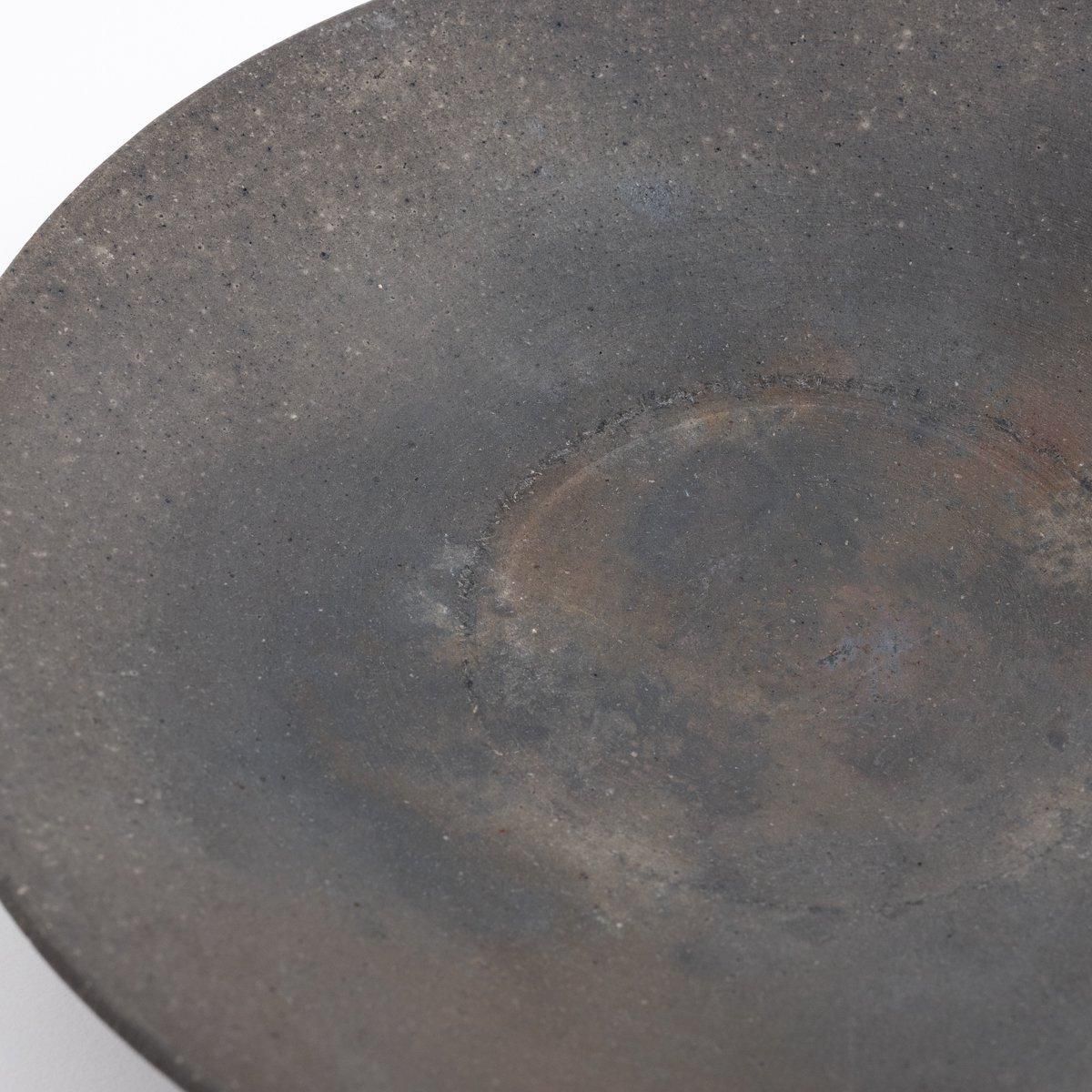 松村英治 大皿 焼き締め 松村英治 焼締8寸皿 F | 百福オンラインショップ