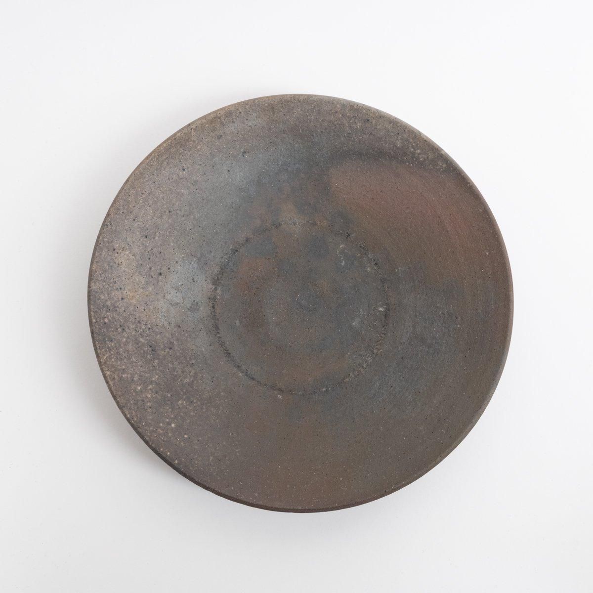 松村英治 焼締7寸皿 D | 百福オンラインショップ