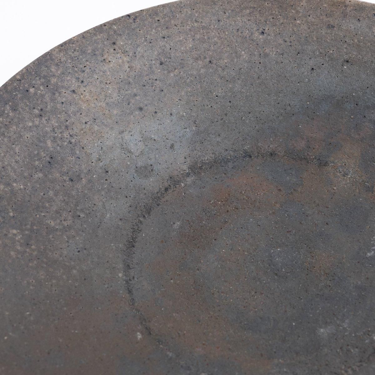 松村英治 大皿 焼き締め 松村英治 焼締7寸皿 D | 百福オンラインショップ