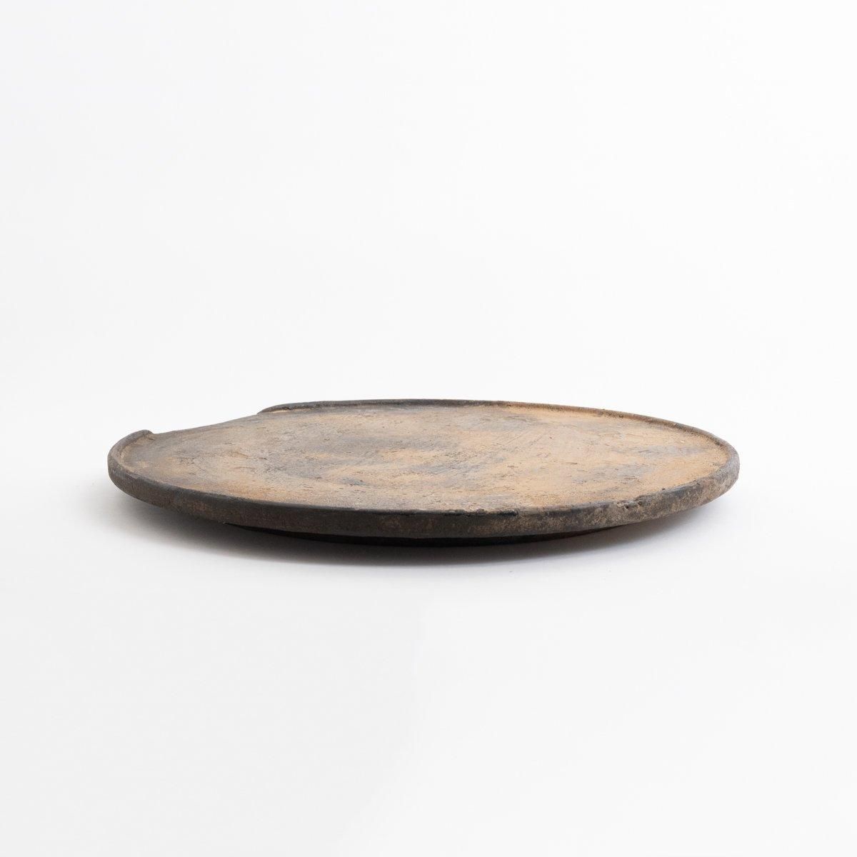 荒川蓮太郎 漆9寸盆皿 鉄蝕 茶 φ27.3cm H2cm ｜ 百福オンライン