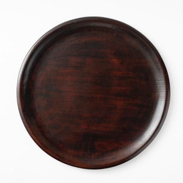 大矢拓郎　欅拭き漆丸盆 DD291FFD-8724-4B70-817B-