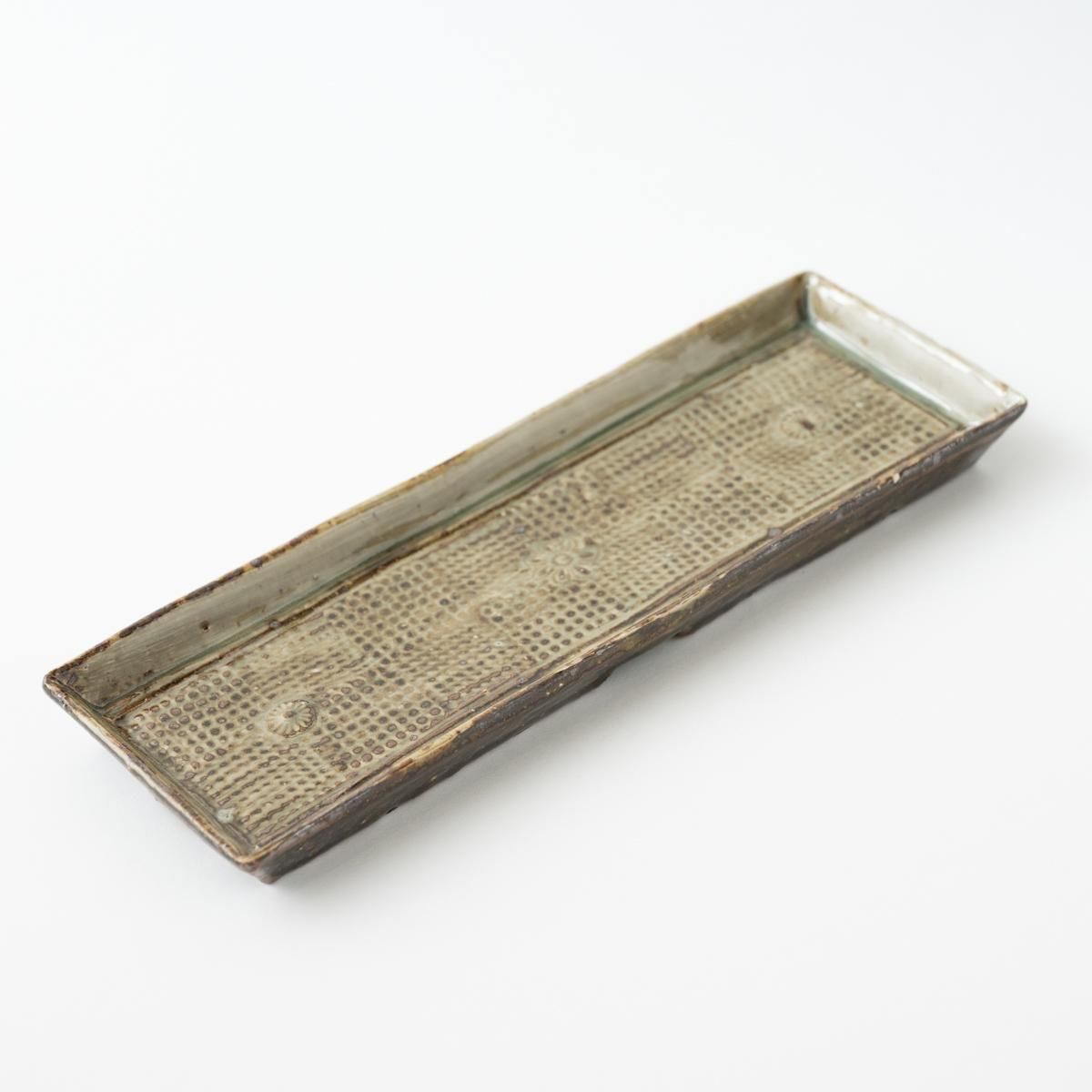 額賀円也 三島長角皿 | 百福オンラインショップ