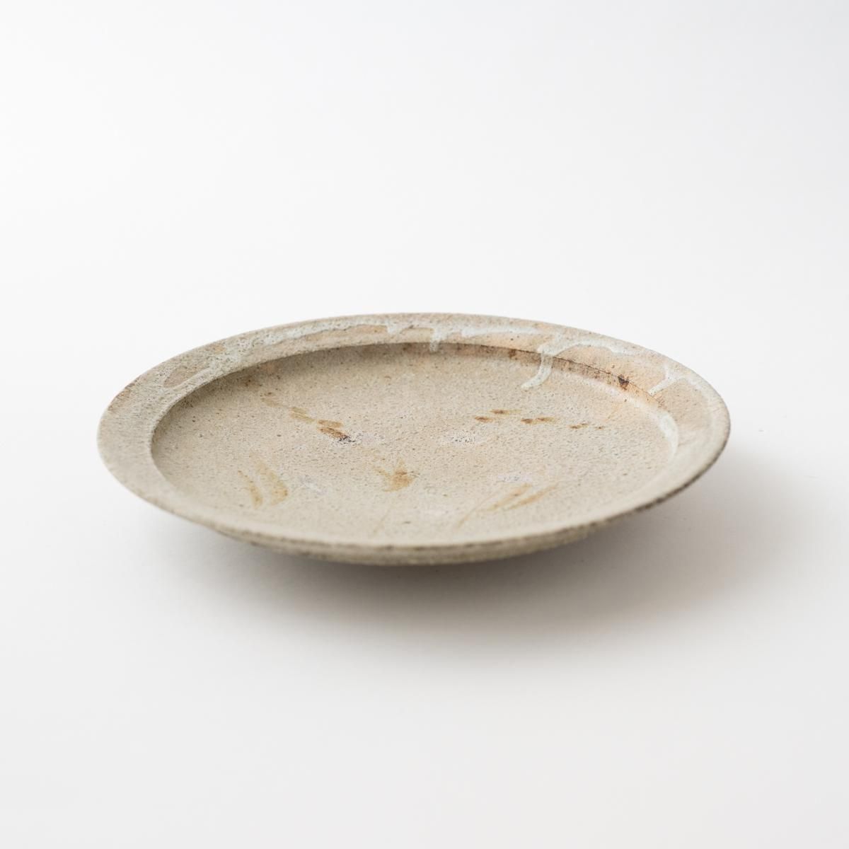 唐津焼　大皿　直径31.5cm 民藝 絵唐津七寸皿 T116 水上敬海作