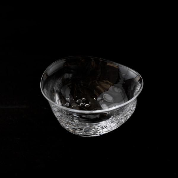 茶道具 平茶碗 ガラス 硝子 白粒子 中村真紀 吹きガラス 茶道具 ガラス抹茶茶碗 硝子抹茶茶碗 ガラス 硝子 平茶碗 夏茶碗