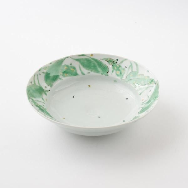 九谷焼　松田蘇川作　沢守半翠画　霊芝　御本手　茶碗　共箱　古物。 九谷焼 松田蘇川作 沢守半翠画 霊芝 御本手 茶碗