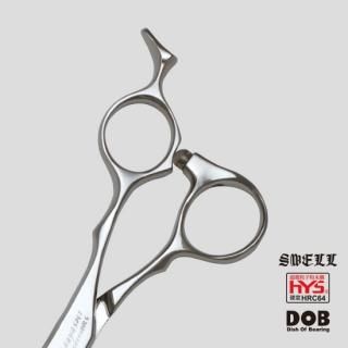 ハヤシシザーSWELL 7インチ 美品】ハヤシシザース HYS-SWELL SLIM CUT-αH-6 DLCブラック カット