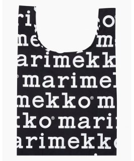 【正規販売店】 marimekko　Marilogo スマートバッグ　ブラック×ホワイト